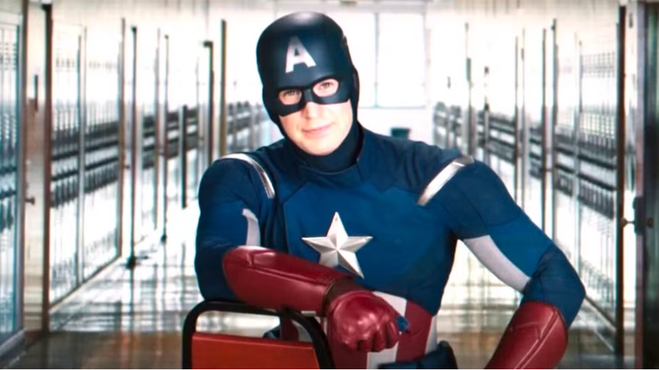 Captain America PSA still, referenced in the post title