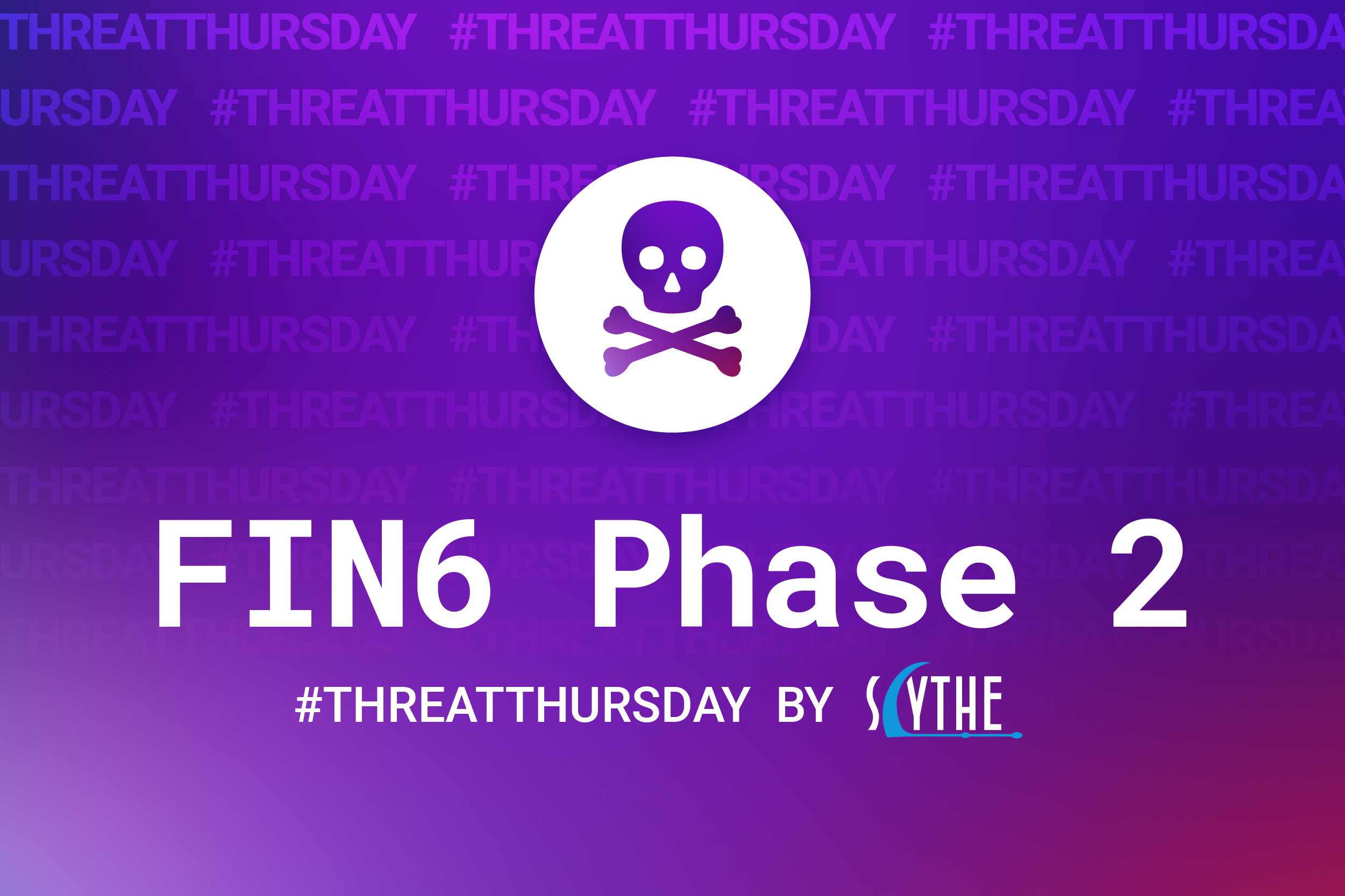 #ThreatThursday - FIN6 Phase 2